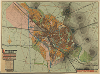 217383 Plattegrond van de stad Utrecht volgens het Uitbreidingsplan van L.N. Holsboer en H.P. Berlage.N.B. Dit is het ...